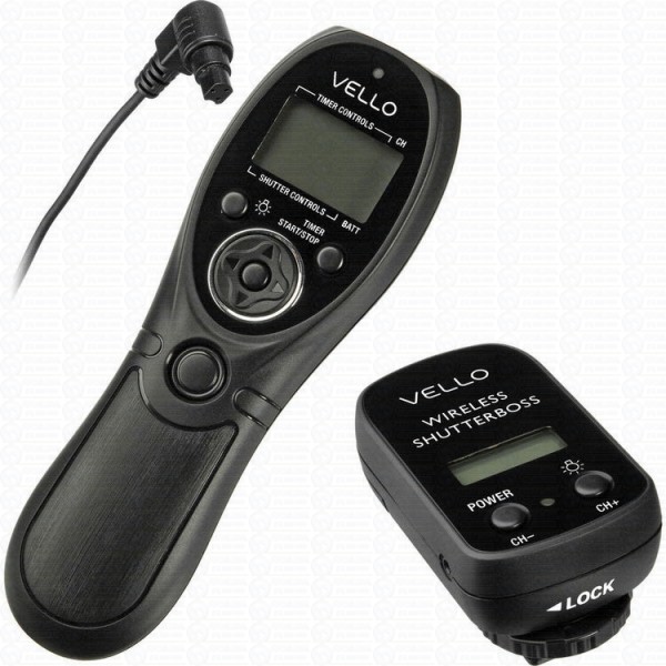 Vello RCW-C2 Remoto de Temporizador Sem Fio ShutterBoss (Conexão Canon de 3 Pinos)