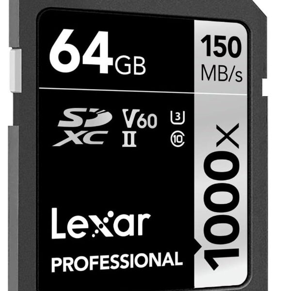 Cartão de memória Lexar 64 GB Professional 1000x UHS-II SDXC