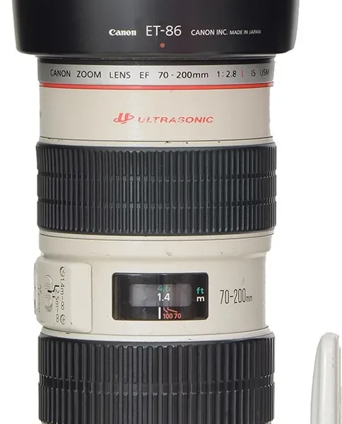 Objetiva Original Canon Zoom 70-200mm 2.8 L Is Usm Canon Ef Canon Ef Bege
