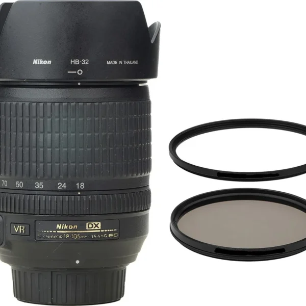 Objetiva Nikon 18-105mm Afs G Dx Perfeita + 2 Filtros Nikon Dx Preto (Usado)