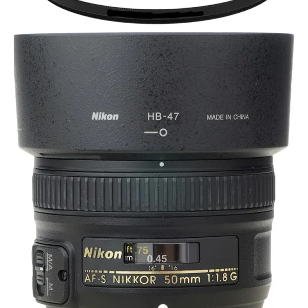 Objetiva Nikon 50mm 1.8 G Dx Afs + Filtro + Parasol Nikon Afs Preto (Usado)