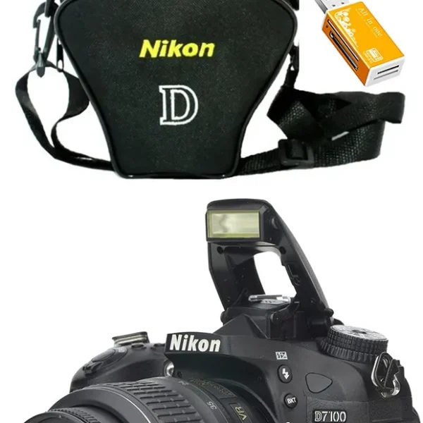 Nikon D7100 + Zoom 18-55mm + 32gb + Leitor + Bolsa Novinha ! Preto (Usado)