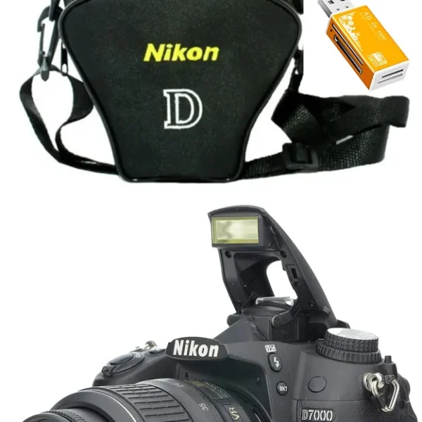 Nikon D7000 + 18-55mm + 32gb + Bolsa Novinha ! Preto (Usado)