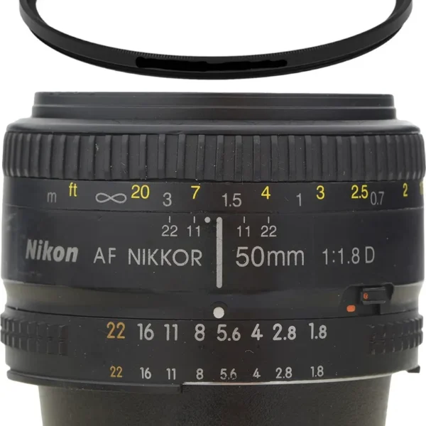 Objetiva Nikon 50mm 1.8 Af-d + Filtro Perfeita ! Nikon Af-d Preto (Usado)