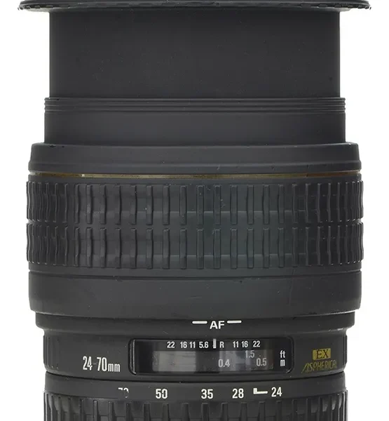 Objetiva Sigma 24-70mm 2.8 Para Canon + Filtro + Case Canon Ef Preto (Usado)