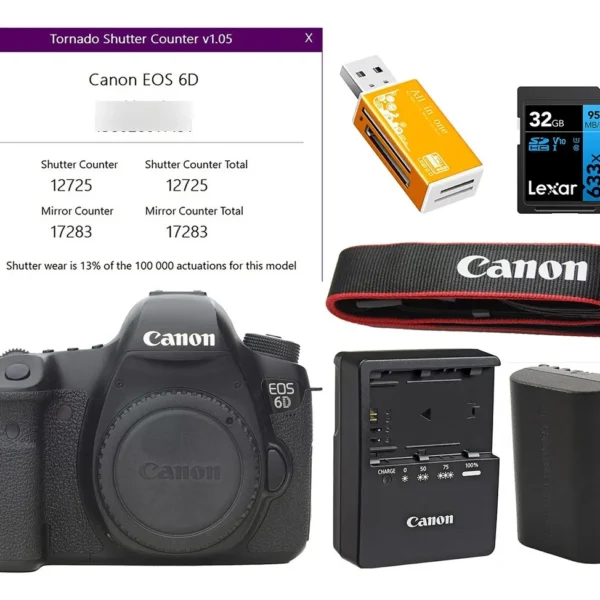 Canon 6d + 32gb Novinha Só 17.300 Cliques Preto (Usado)