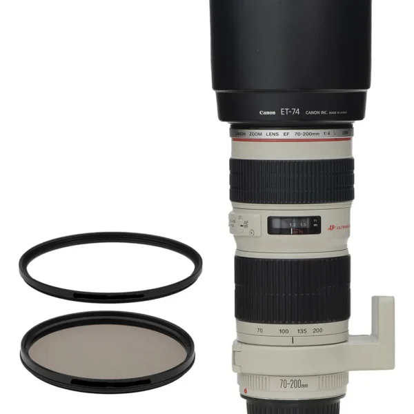 Objetiva Canon 70-200mm 4.0 Série L Novinha + 2 Filtros Canon Ef Bege (Usado)