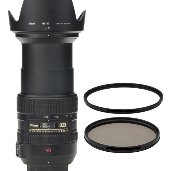 Objetiva Nikon 18-200mm Afs G Dx Ed Vr Novíssima + 2 Filtros