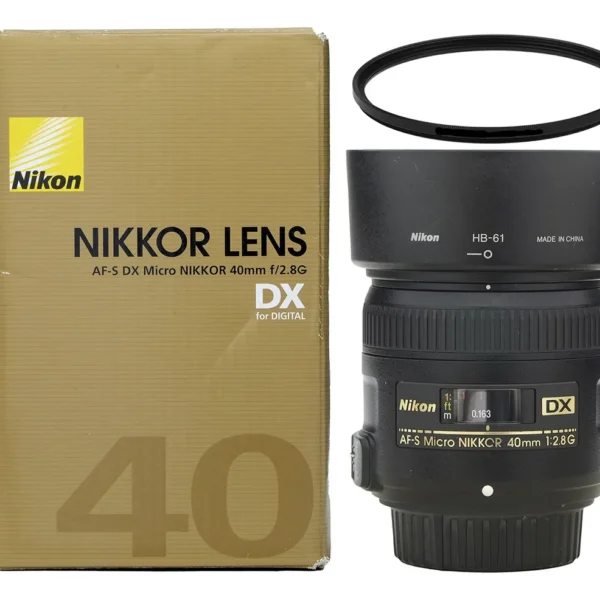 Objetiva Nikon 40mm 2.8g AFs DX SWM 1:1 Micro Zerada !!