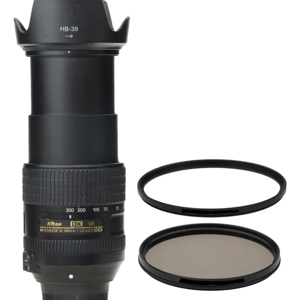 Nikon 18-300mm Afs G Ed Vr + 2 Fitros Perfeita !! Nikon Preto (Usado)