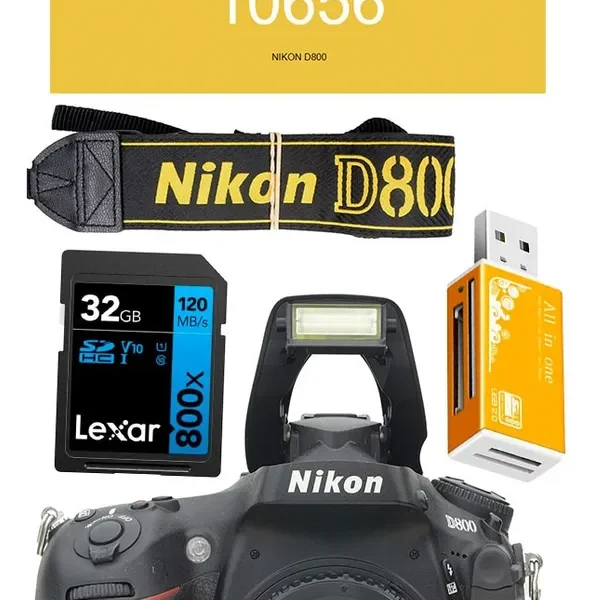 Nikon D800 Só 10.700 Cliques Perfeita + 32gb Preto (Usado)