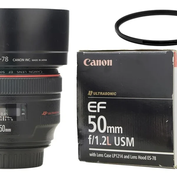 Objetiva Canon 50mm 1:1.2 Ef Usm Série L Zerada Uso Amador Canon Ef Preto (Usado)