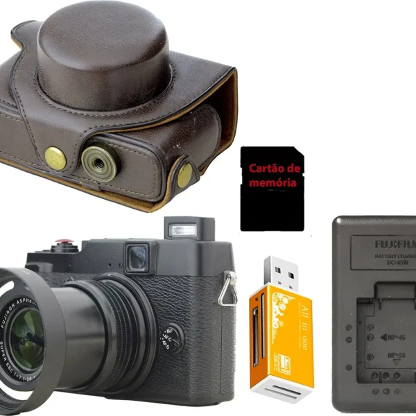 Fuji X10 Com Zoom 28-112 Mm 2.0-2.8 + Case + 32gb Novinha ! Preto (Usado)