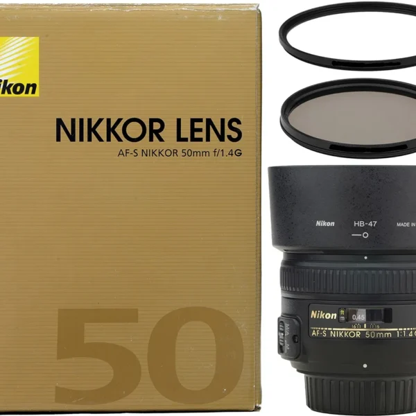 Objetiva Nikon 50mm 1:1.4g AFs Novíssima + 2 Filtros