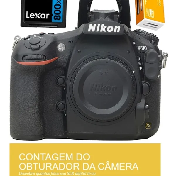 Nikon D810 Só 25.800 Cliques Perfeita + 32gb Preto (Usado)