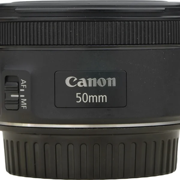 Objetiva Canon 50mm 1.8 Stm Novinha + Tampas Canon Ef Preto (Usado)