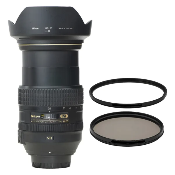 Lente Nikon AFs Nikkor 24-120mm 4.0G IF ED VR + 2 Filtros