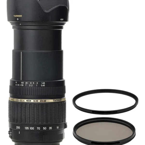 Objetiva Para Canon Zoom 18-200mm Com Macro Novinha Canon Ef-s Preto