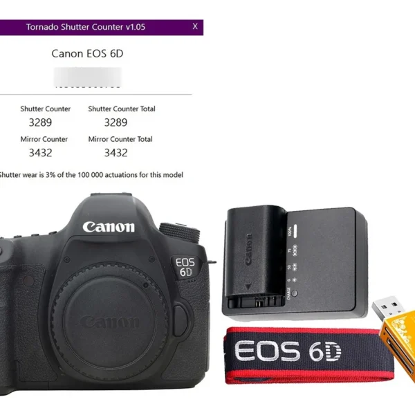 Máquina Fotográfica Canon 6d +32gb Novinha Só 3.500 Cliques Preto (Usado)