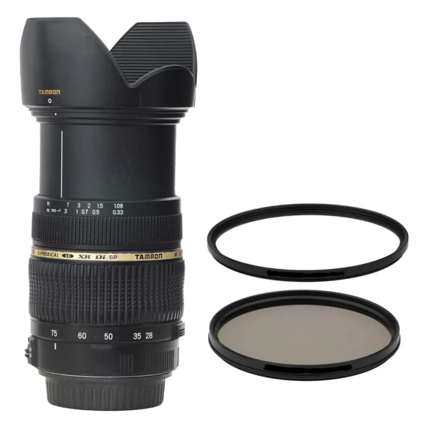 Objetiva Para Canon Tamron Sp Zoom 28-75mm 2.8 + 2 Filtros Canon Ef Preto
