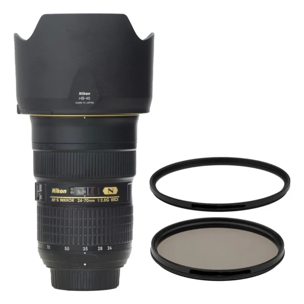 Objetiva Nikon 24-70mm 2.8g Ed Afs Swm Ed If Asp Nanocristal Nikon Preto (Usado)