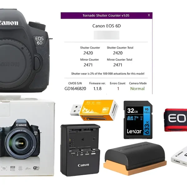 Máquina Fotográfica Canon 6d +32gb Novinha Só 2.500 Cliques Preto (Usado)