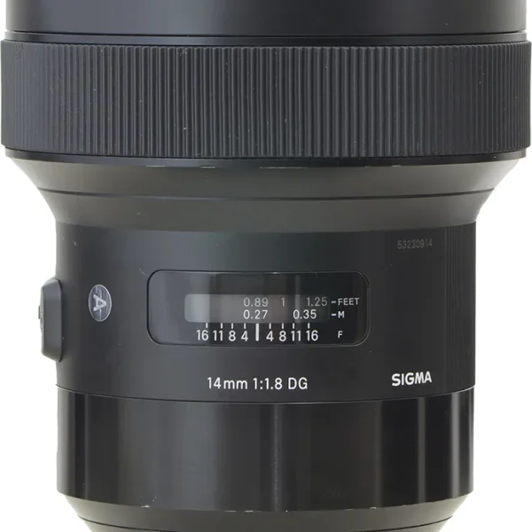 Objetiva Grande Angular Sigma Para Sony 14mm 1.8 Art Dg Sony E-mount Preto (Usado)