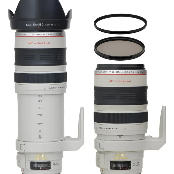 Objetiva Canon 28-300mm L Is Usm + 2 Filtros Canon Ef Bege (Usado)