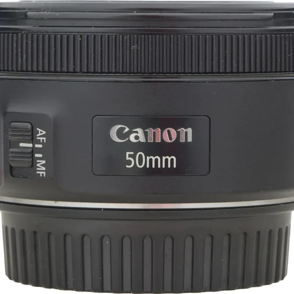 Objetiva Canon 50mm 1.8 Stm Perfeita Canon Ef Preto (Usado)