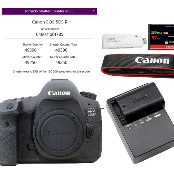 Máquina Fotográfica Canon 5DSr + 32gb + Leitor - 50 Megas