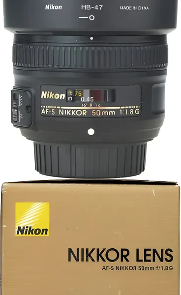 Objetiva Nikon Fixa 50mm 1.8 G Afs + Filtro De Proteção Nikon Preto (Usado)