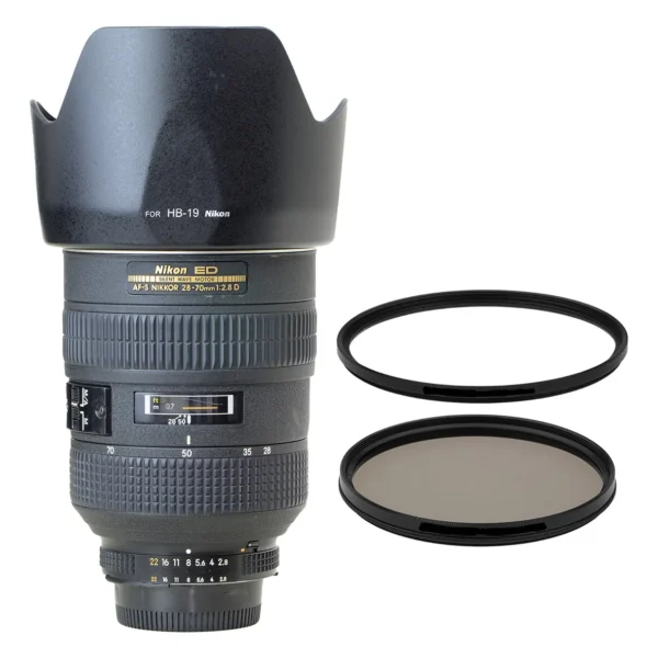 Objetiva Nikon 28-70mm 2.8 D Afs Ed Novinha + 2 Filtros Nikon Preto (Usado)