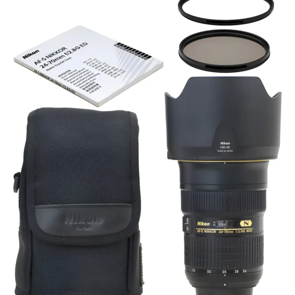 Objetiva Nikon 24-70mm 2.8g Ed Afs Swm Ed If Asp Nanocristal Nikon Preto (Usado)
