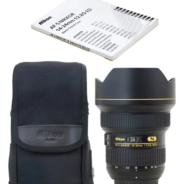 Objetiva Nikon Zoom 14-24mm 2.8 Zerada !! Nikon Preto (Usado)