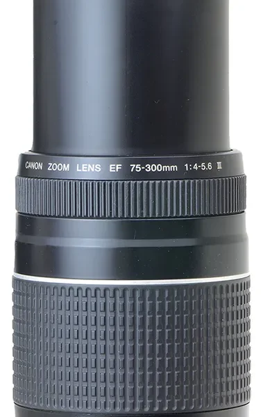 Objetiva Canon Zoom 75-300mm Af Ef Ii Novinha + Filtro Canon Ef Preto (Usado)