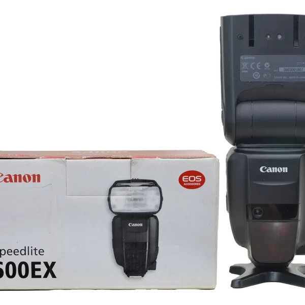 Flash Canon 600ex Zerado E Completo !! Usado Apenas 5x Preto (Usado)