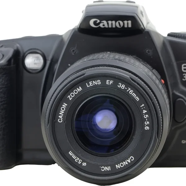 Camera Analógica Usa Filme 35mm Canon Eos3000 + Zoom 38-76mm Preto (Usado)
