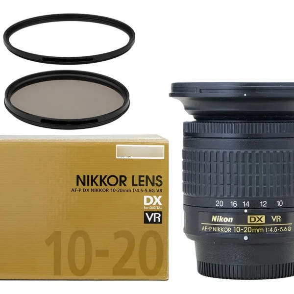 Objetiva Nikon Zoom 10-20mm Dx Vr + 2 Filtros Novinha Nikon F Preto (Usado)
