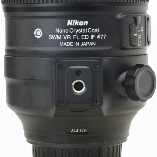 Objetiva Nikon 70-200mm 2.8e Fl Vr E Afs N Zerada +2 Filtros Nikon Preto (Usado)
