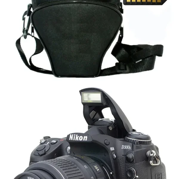 Nikon D300s + 18-55mm + 16gb + Bolsa Só 10.500 Cliques Preto (Usado)