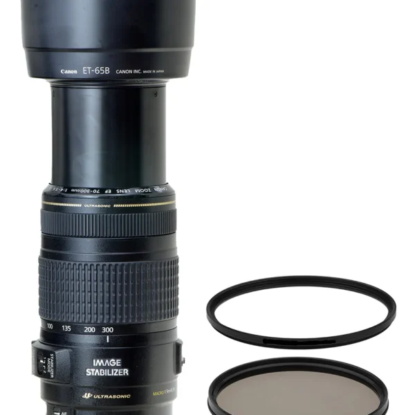 Objetiva Canon 70-300mm Is Usm Novinha Sem Fungos +2 Filtros Canon EF