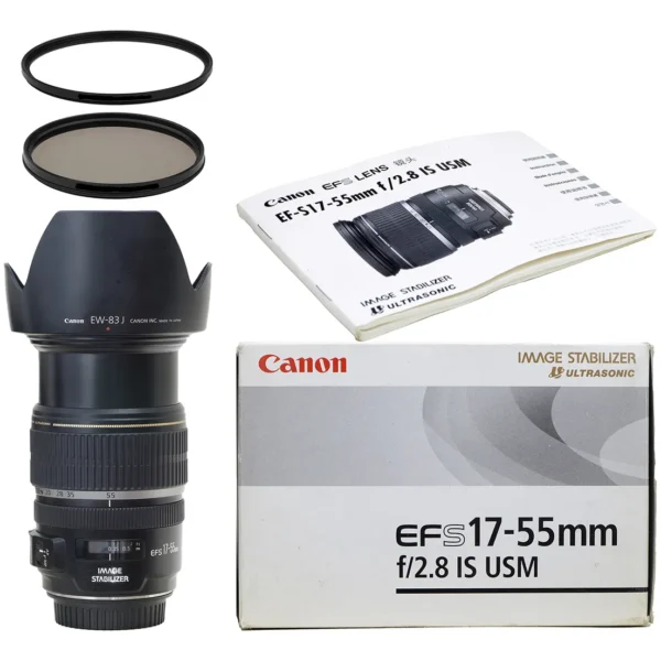 Objetiva Canon 17-55mm 2.8 Efs IS USM Novinha + 2 Filtros !! Canon EF-s