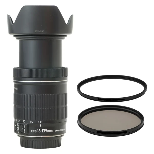 Objetiva Canon Zoom 18-135mmefs IS + 2 Filtros + Parasol (Usado)