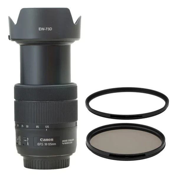 Objetiva Canon Zoom 18-135mm Is Nano Usm +2 Filtros +parasol (Usado)