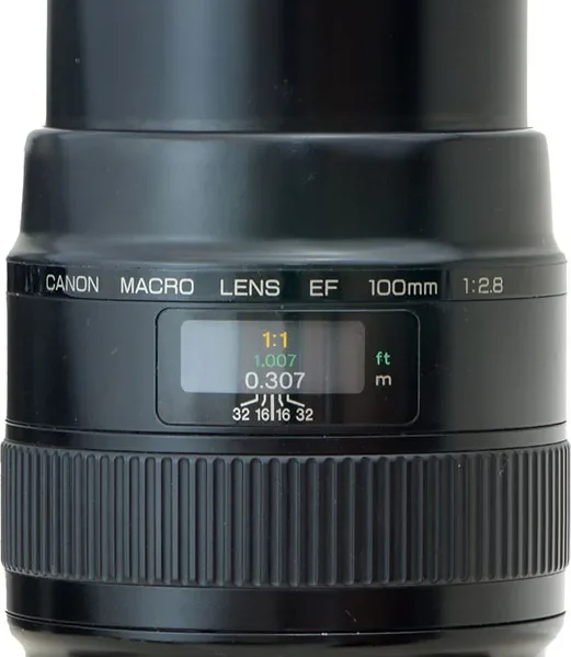 Objetiva Canon 100mm 2.8 Macro + Filtro - Perfeita !! (Usado)