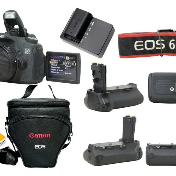 Canon 60d + 18-55mm + 32gb 15.900 Cliques Novinha E Completa (Usado)