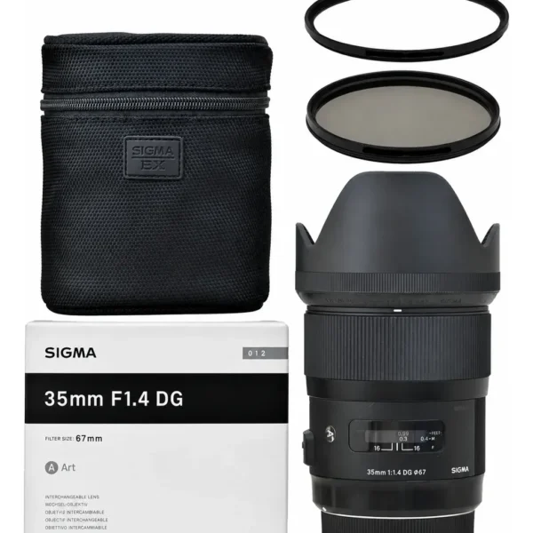 Objetiva Sigma Para Canon 35mm 1.1.4 Art Dg Nota10 +2 Filtro (Usado)