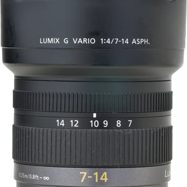 Objetiva Panasonic Lumix Zoom 7-14mm 4.0 Aspherical Micro4/3 (Usado)