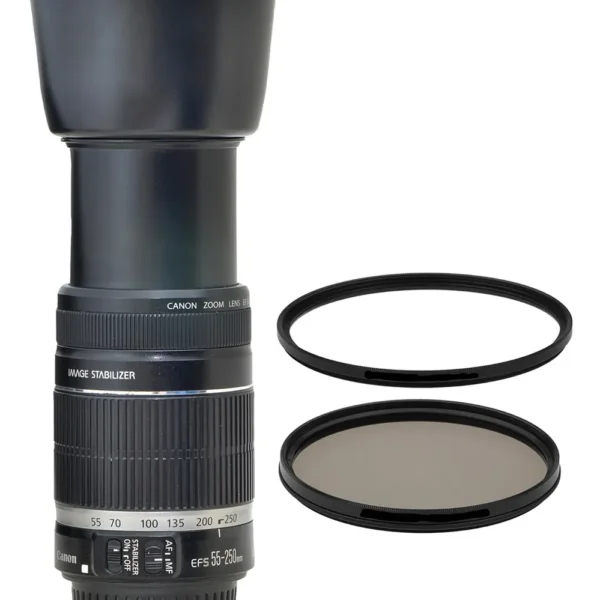 Objetiva Canon Zoom 55-250mm Is +2 Filtros + Parasol (Usado)