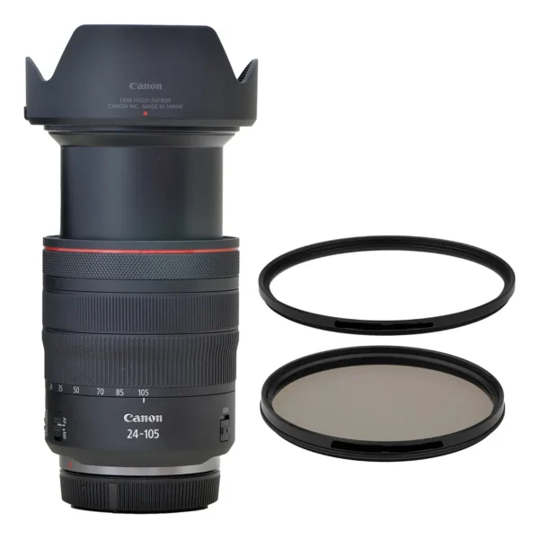 Objetiva Canon Rf 24-105mm 4.0 L Is Usm Nova 1x + 2 Filtros (Usado)